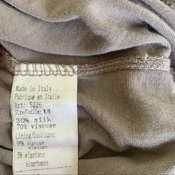 Embroidered silk blend relaxed tank - Picture 5 of 6